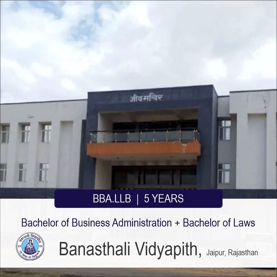 Bachelor of Business Administration + Bachelor of Laws [BBALLB] at Banasthali Vidyapith, Jaipur
